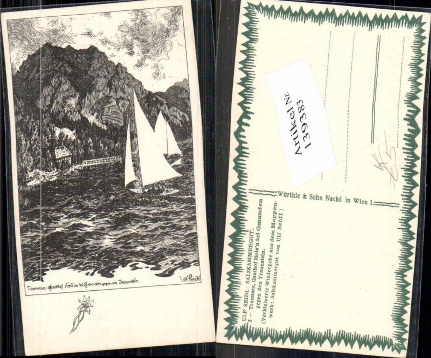 139383,Salzkammergut Ulf Seidl Nr 2 Traunsee Gmunden Traunstein Hoisn Wirt