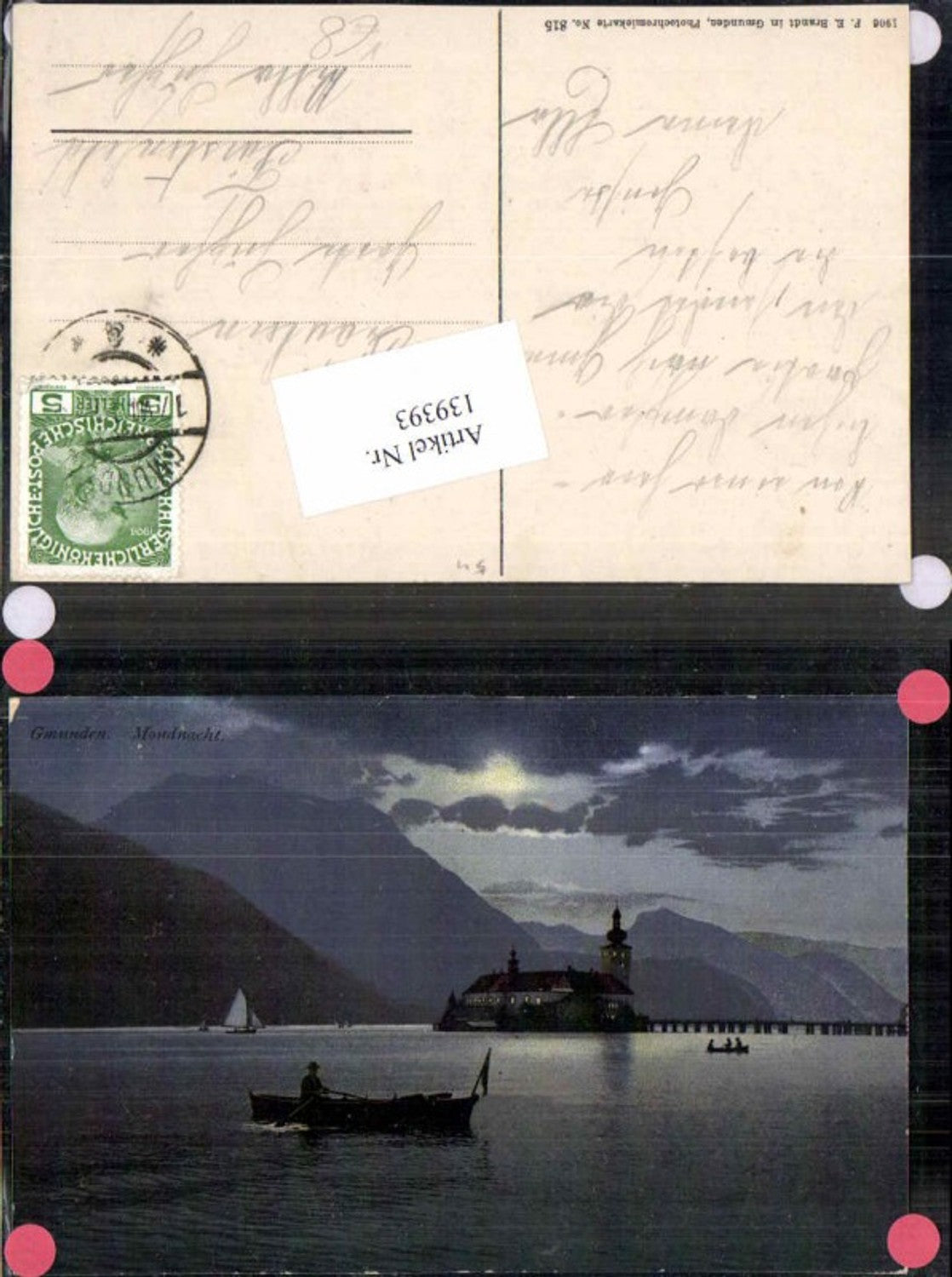 139393,Mond AK Schloss Ort Orth Gmunden am Traunsee Brandt 815