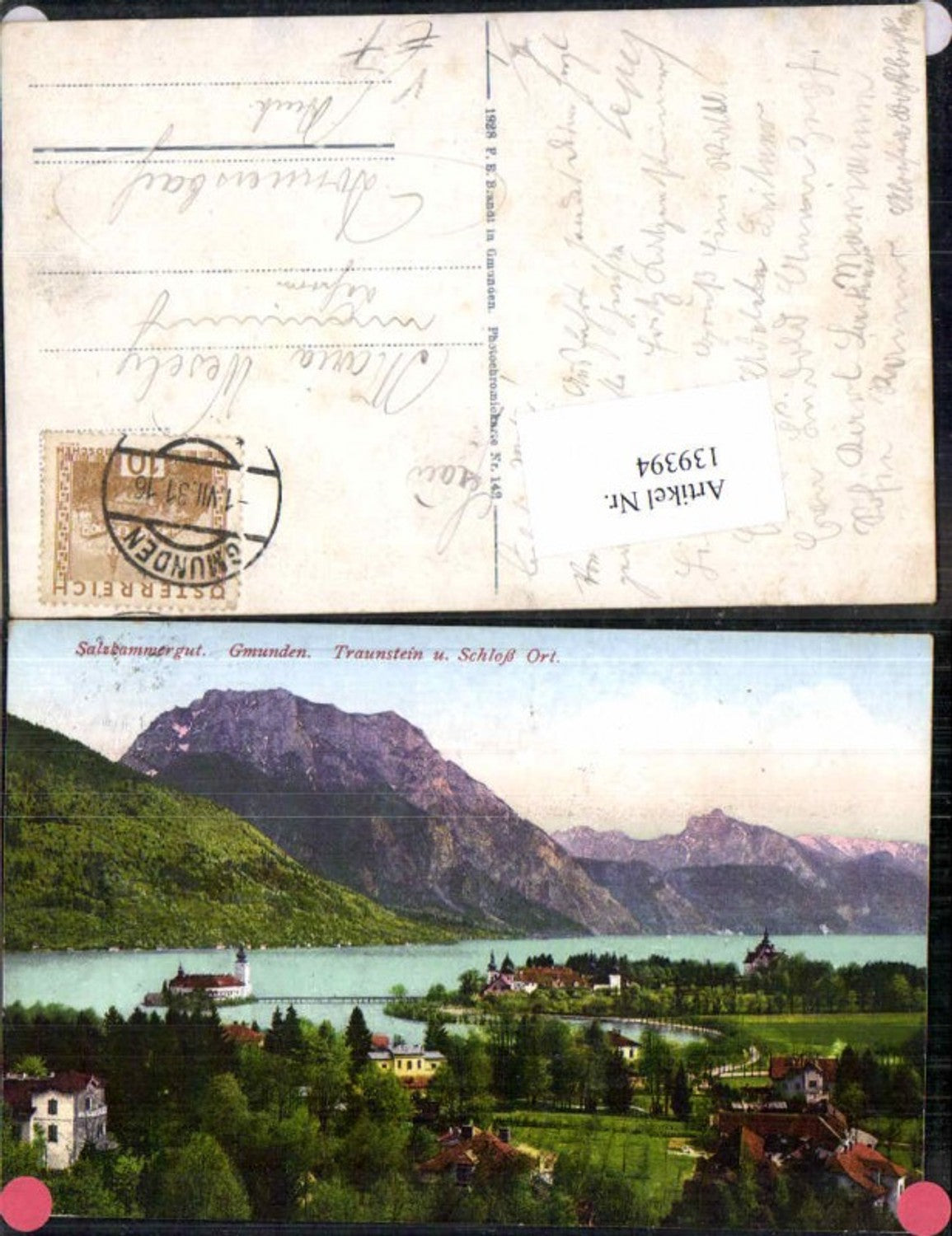 139394,Salzkammergut Gmunden am Traunsee Schloss Orth Ort Brandt 143