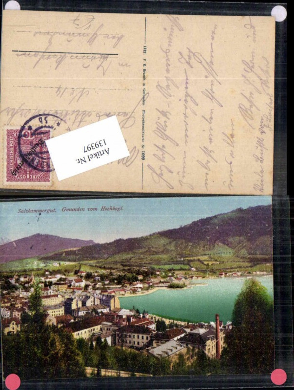 139397,Salzkammergut Gmunden am Traunsee Brandt 1099