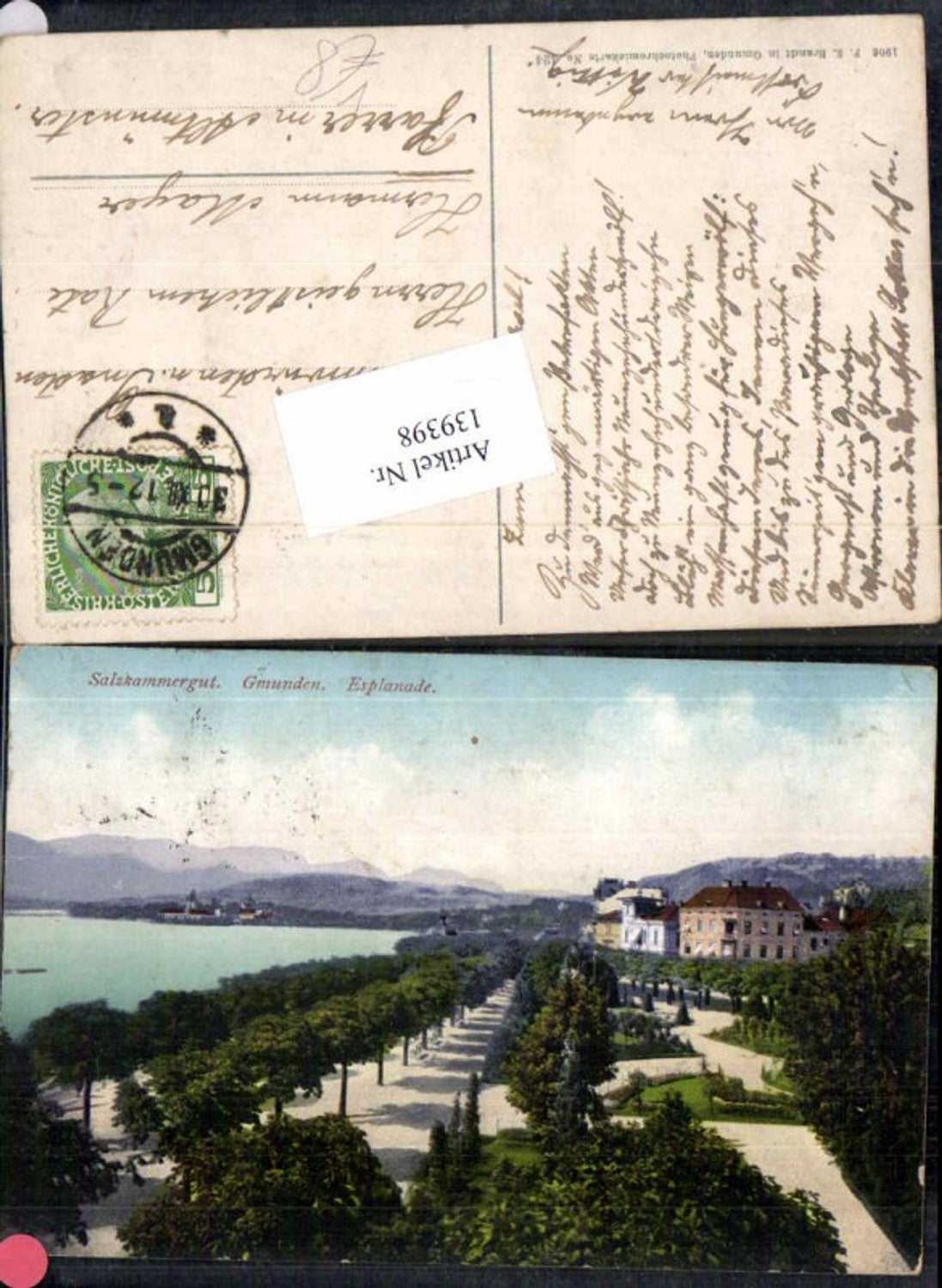 139398,Salzkammergut Gmunden am Traunsee Esplanade pub Brandt 424