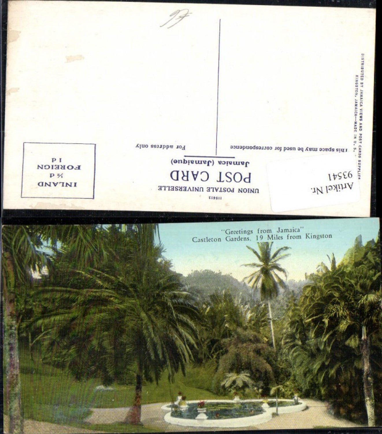 93541,Greetings from Jamaica Castleton Gardens