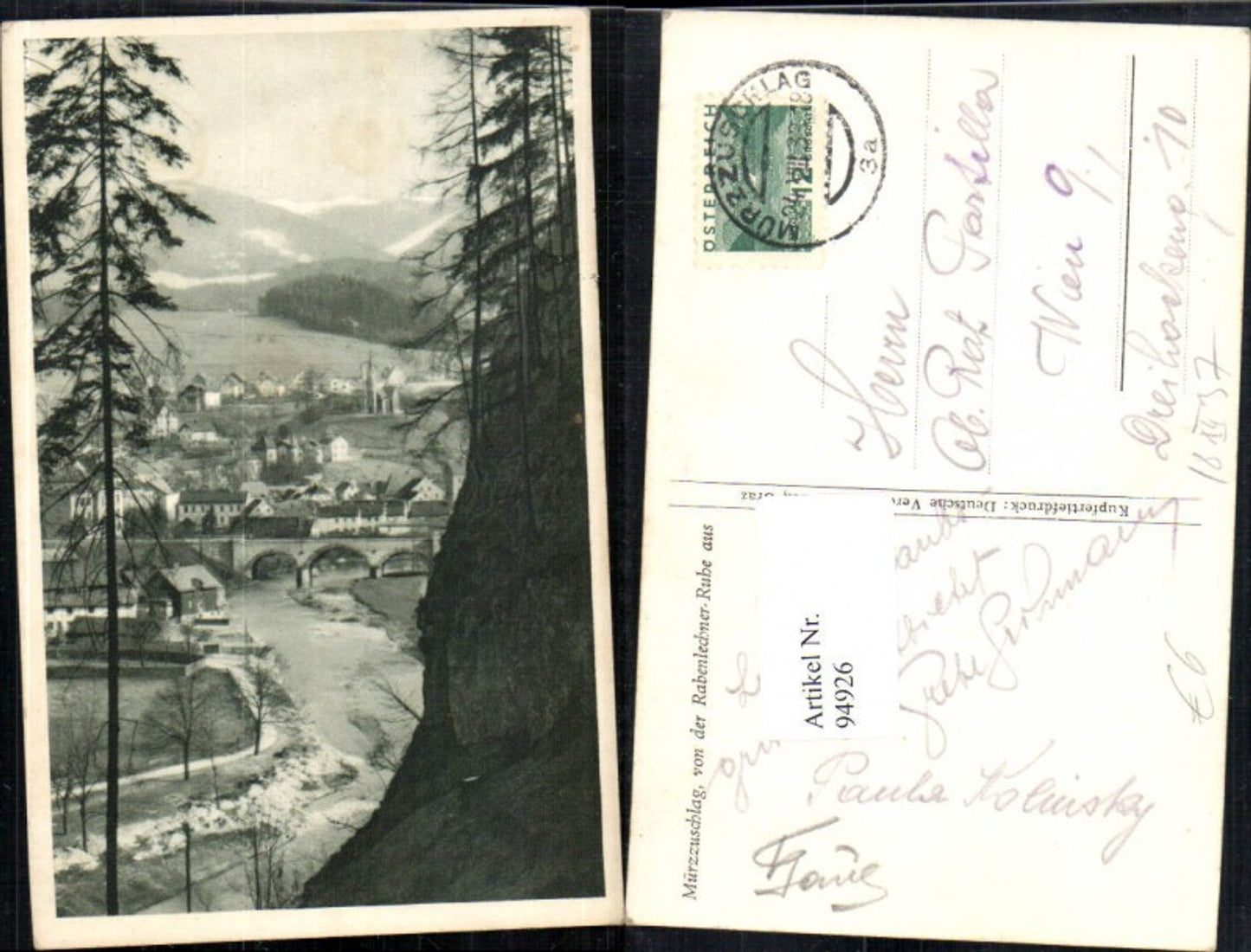 Alte Ansichtskarte – Old Postcard