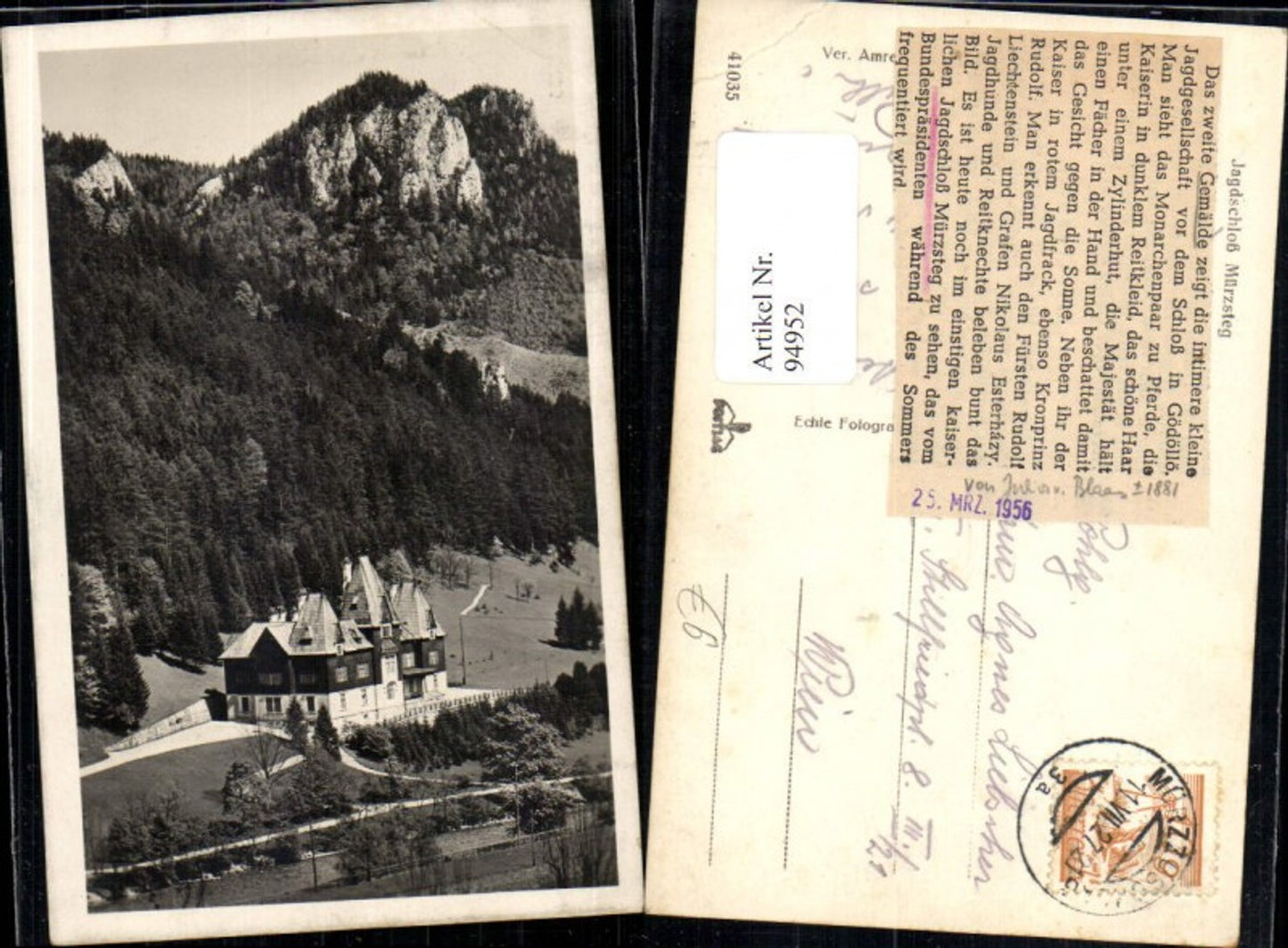Alte Ansichtskarte – Old Postcard