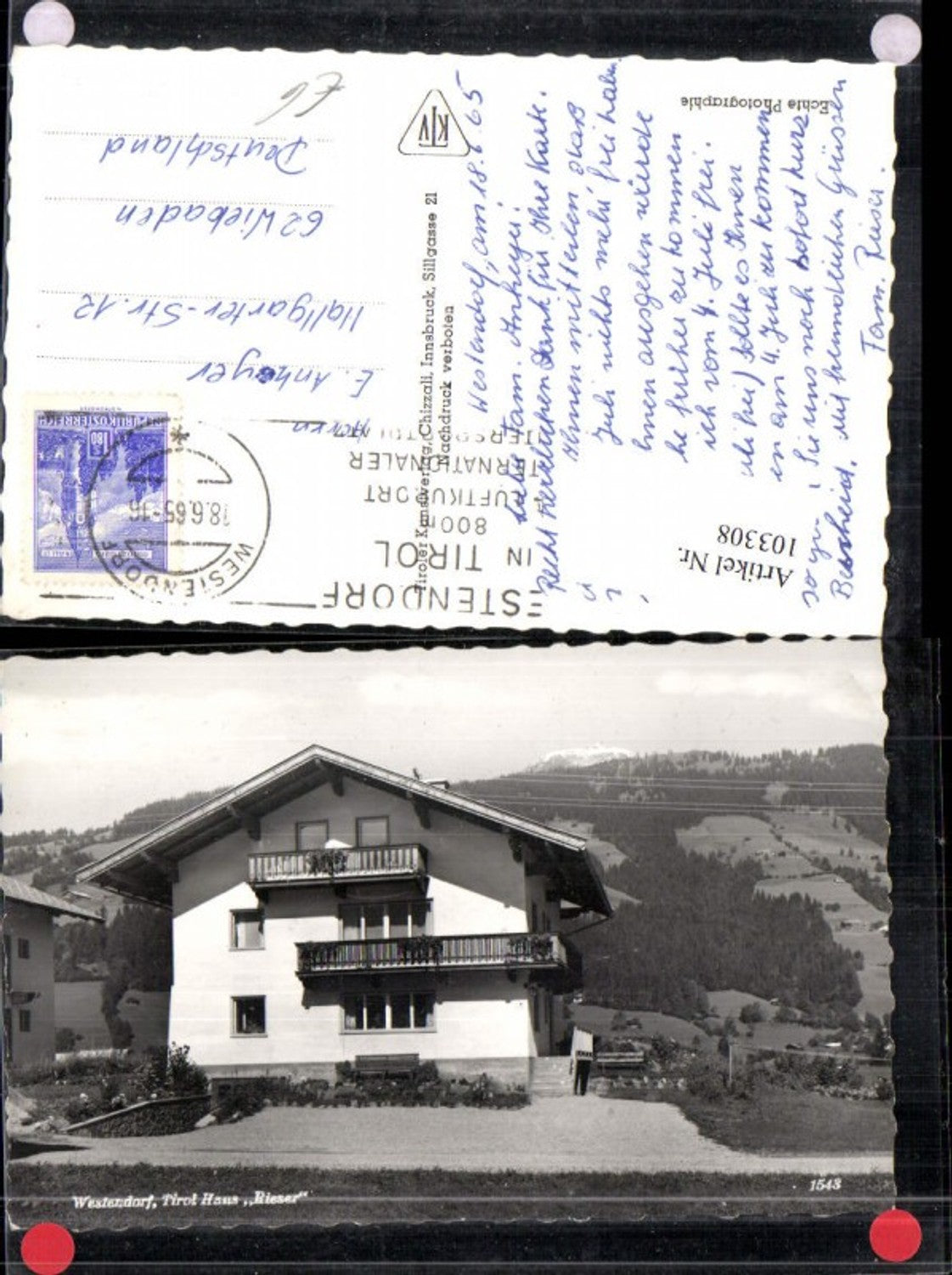 Alte Ansichtskarte – Old Postcard