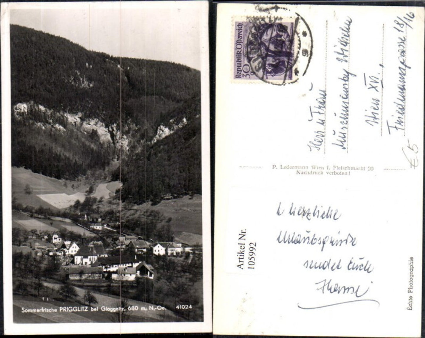105992,Sommerfrische Prigglitz bei Gloggnitz Totale