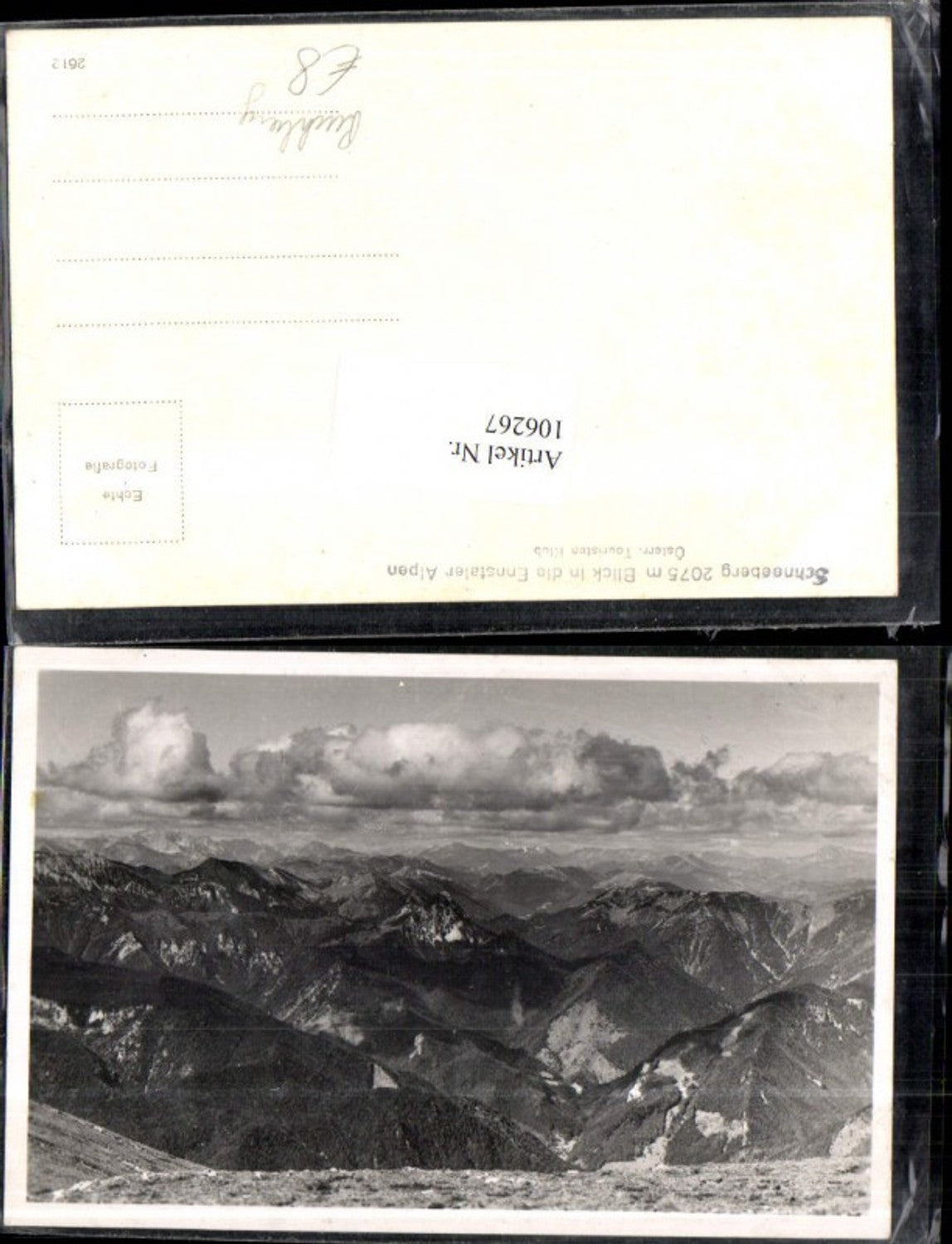 106267,Foto AK Schneeberg Blick i.d. Ennstaler Alpen Puchberg