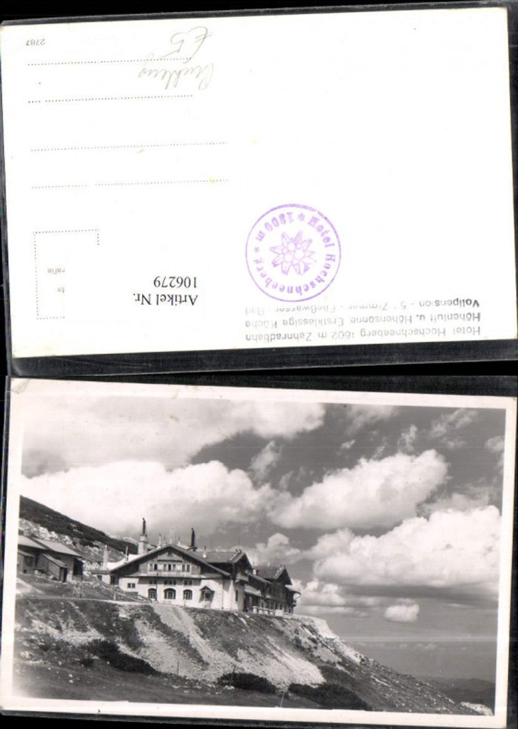 106279,Foto AK Hotel Hochschneeberg Schneeberg Puchberg
