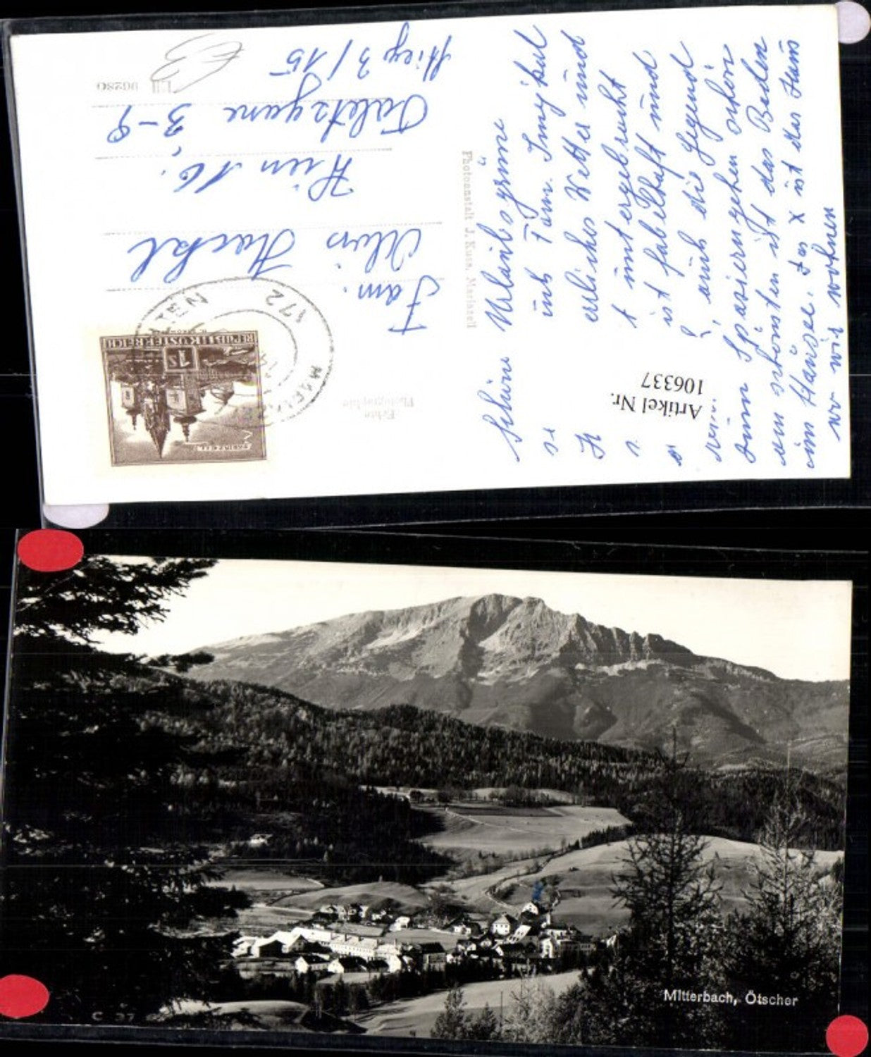 106337,Mitterbach Totale mit Ötscher Mariazell