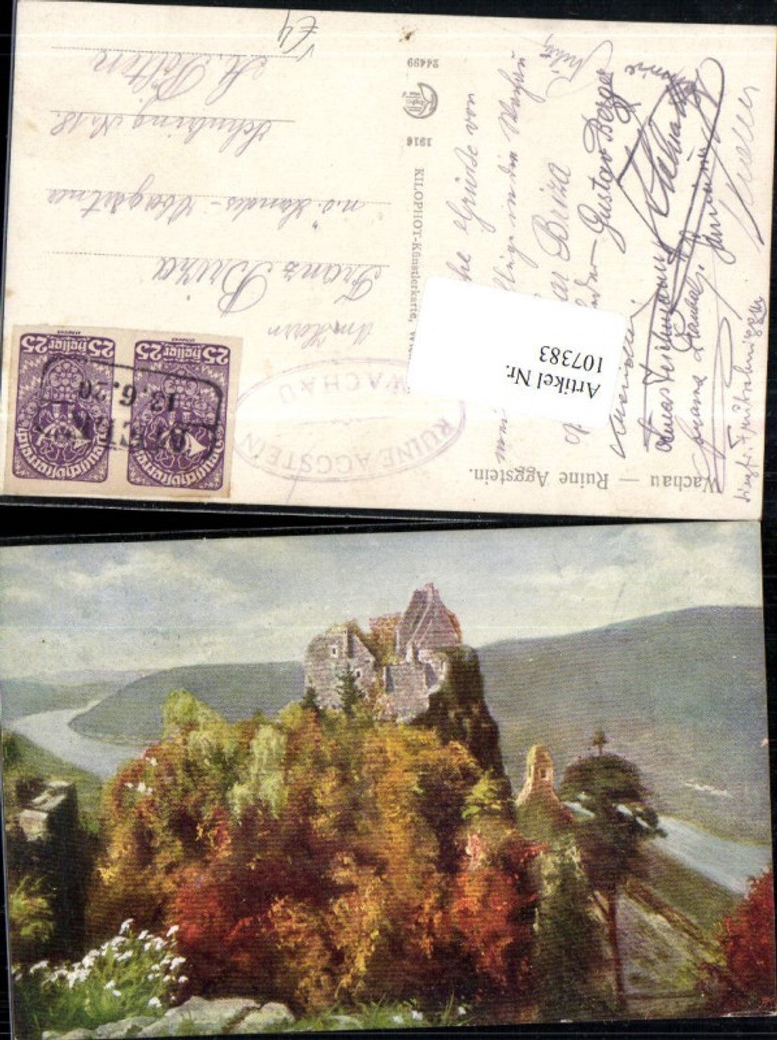 107383, Wachau Ruine Aggstein ad Donau