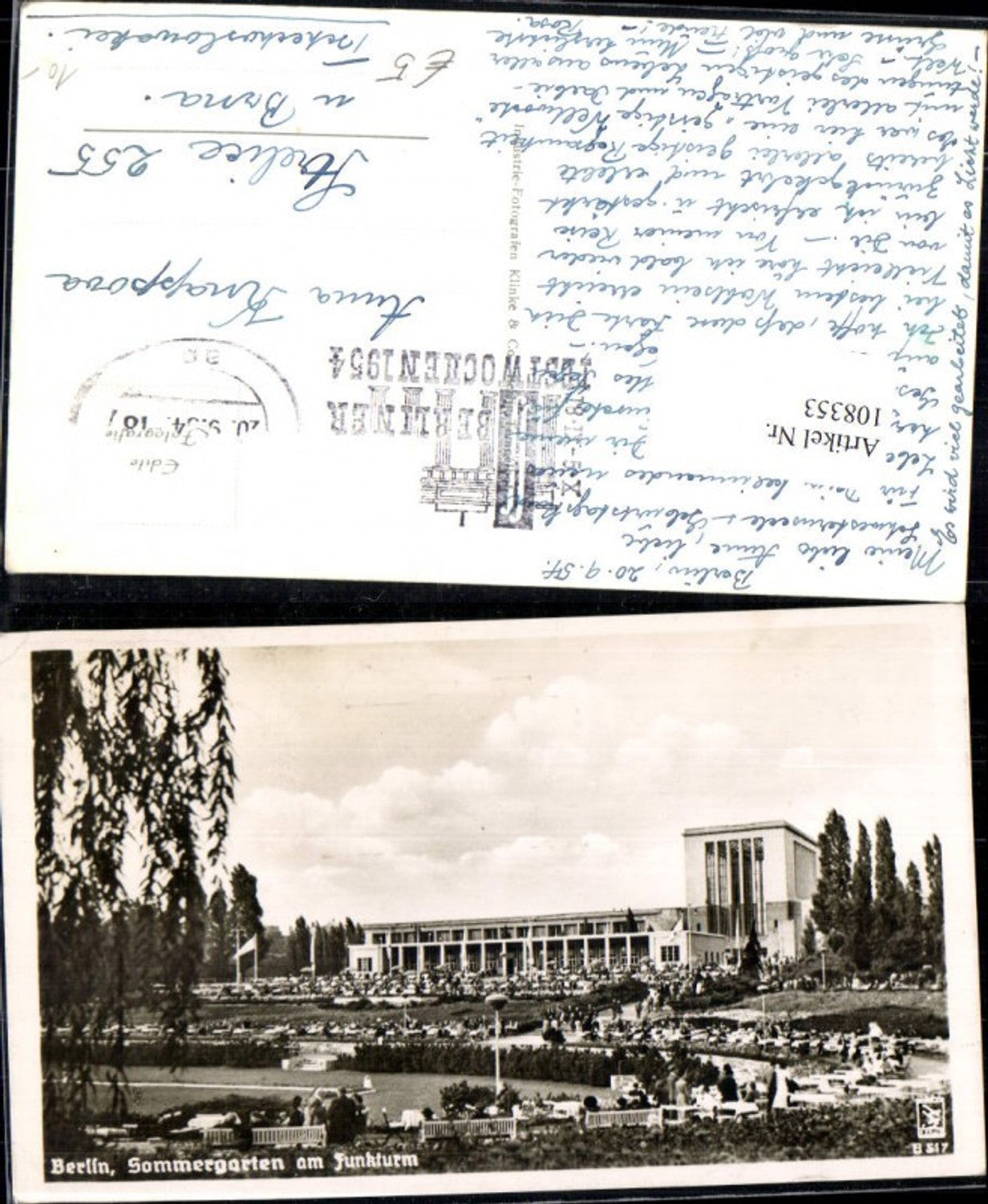 108353,Berlin Sommergarten am Funkturm Charlottenburg