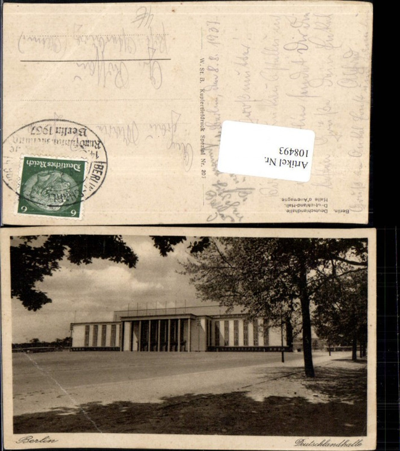 108493,Berlin Deutschlandhalle Detailansicht