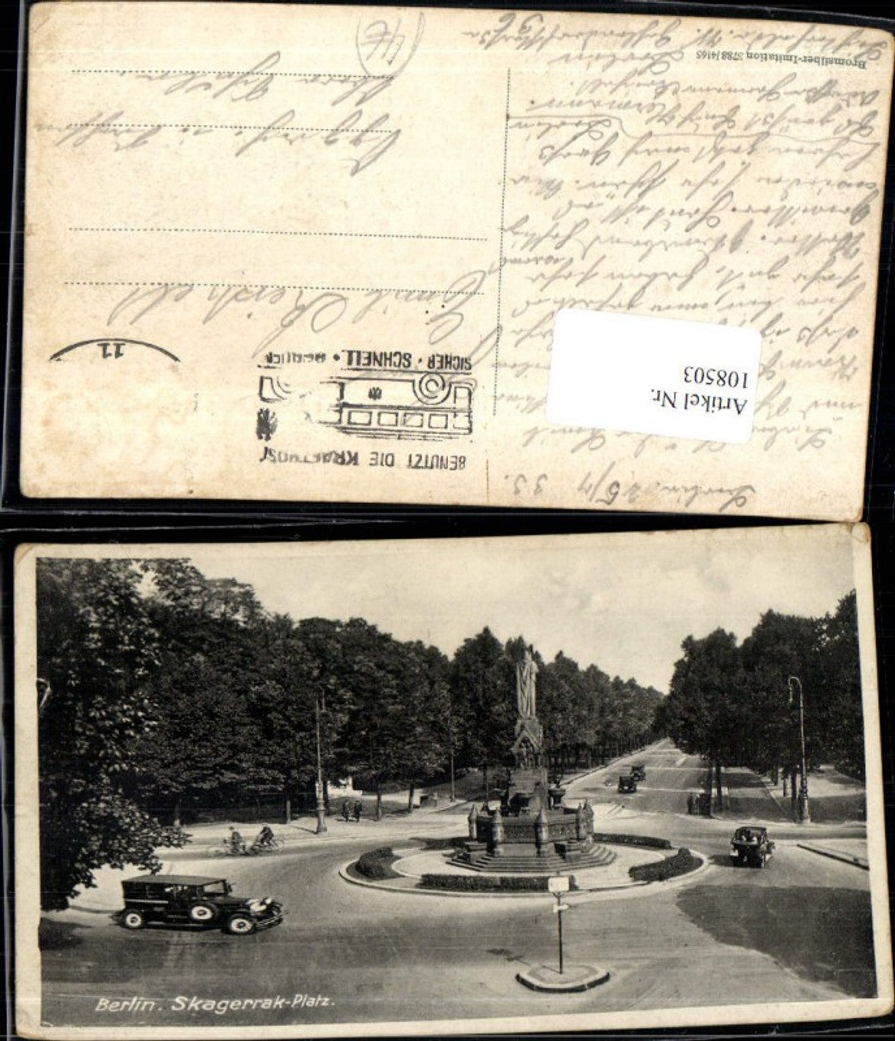 108503,Berlin Skagerrak Platz Oldtimer Auto