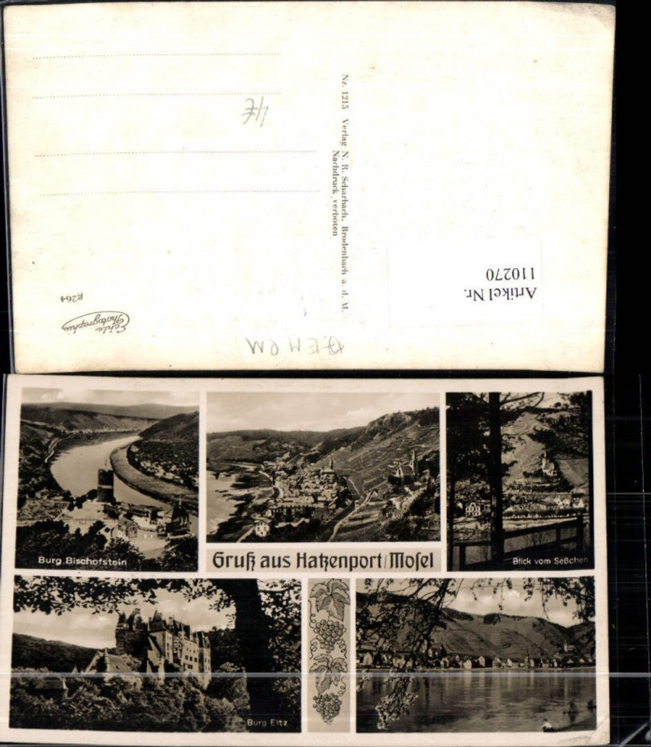 110270,Gruß aus Hatzenport Mosel Burg Bischofstein Burg Eltz