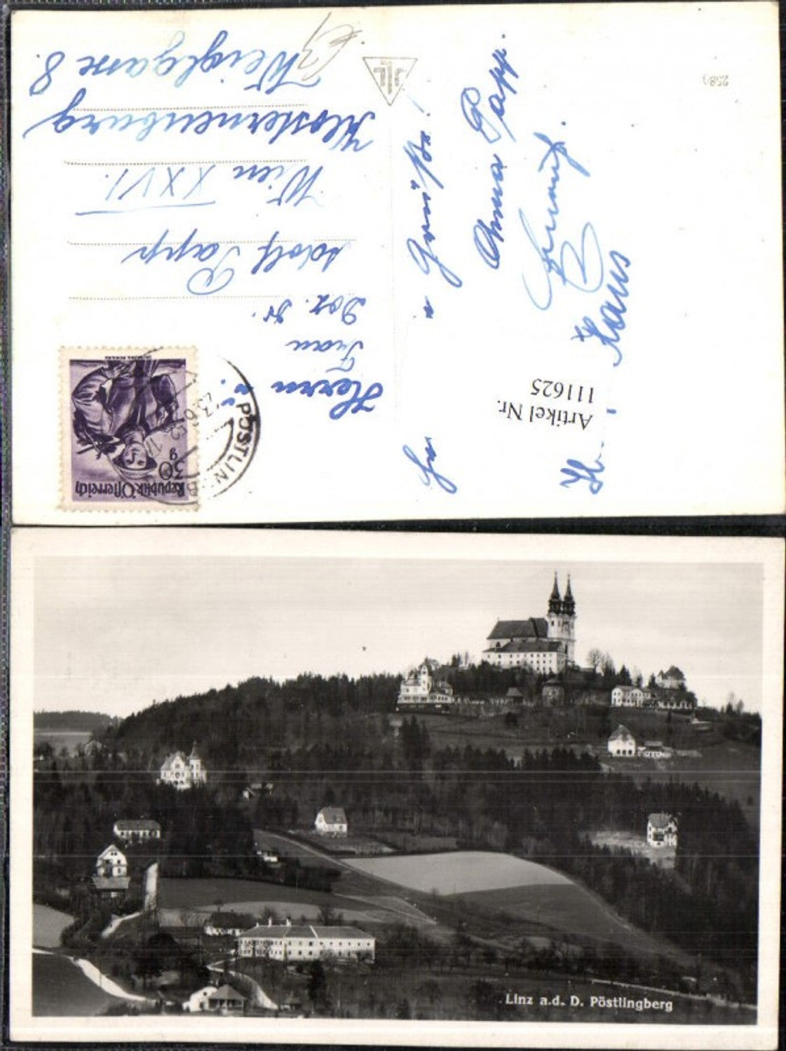111625,Linz a.d. Donau Pöstlingberg Kirche