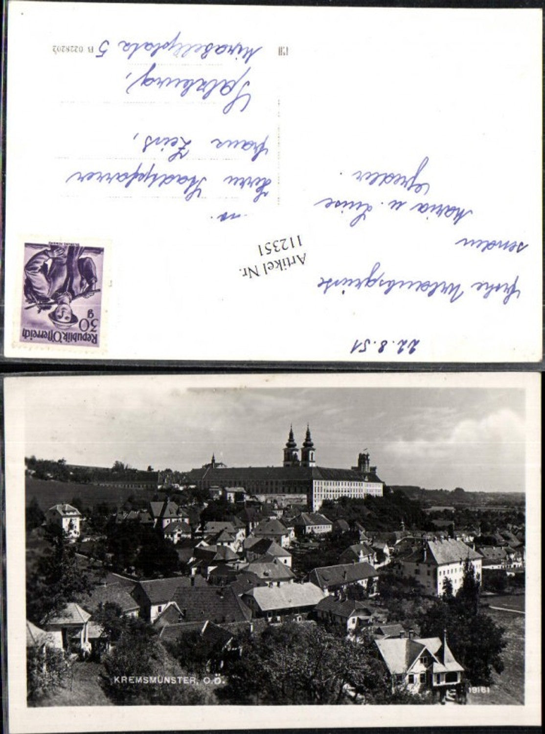 112351,Kremsmünster Wegansicht