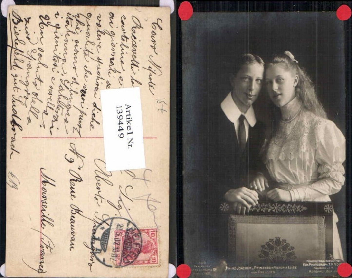 139449,Prinz Joachim Prinzessin Victoria Luise von Preussen