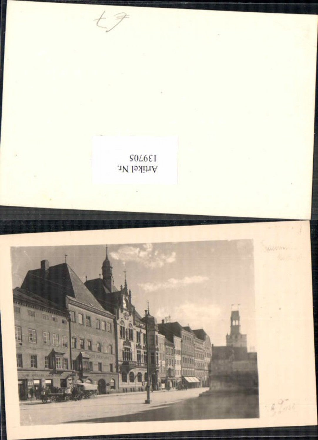 139705,Fotokarte Braunau am Inn Stadtplatz Häuser 1940