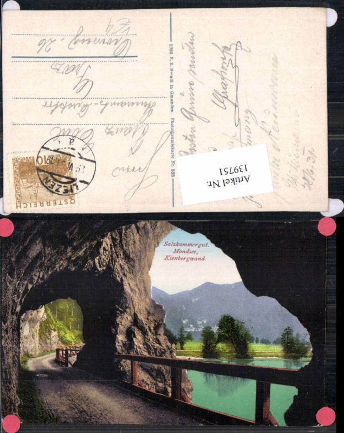 139751,Salzkammergut Mondsee Kienberg Kienbergwand Brandt Nr 333