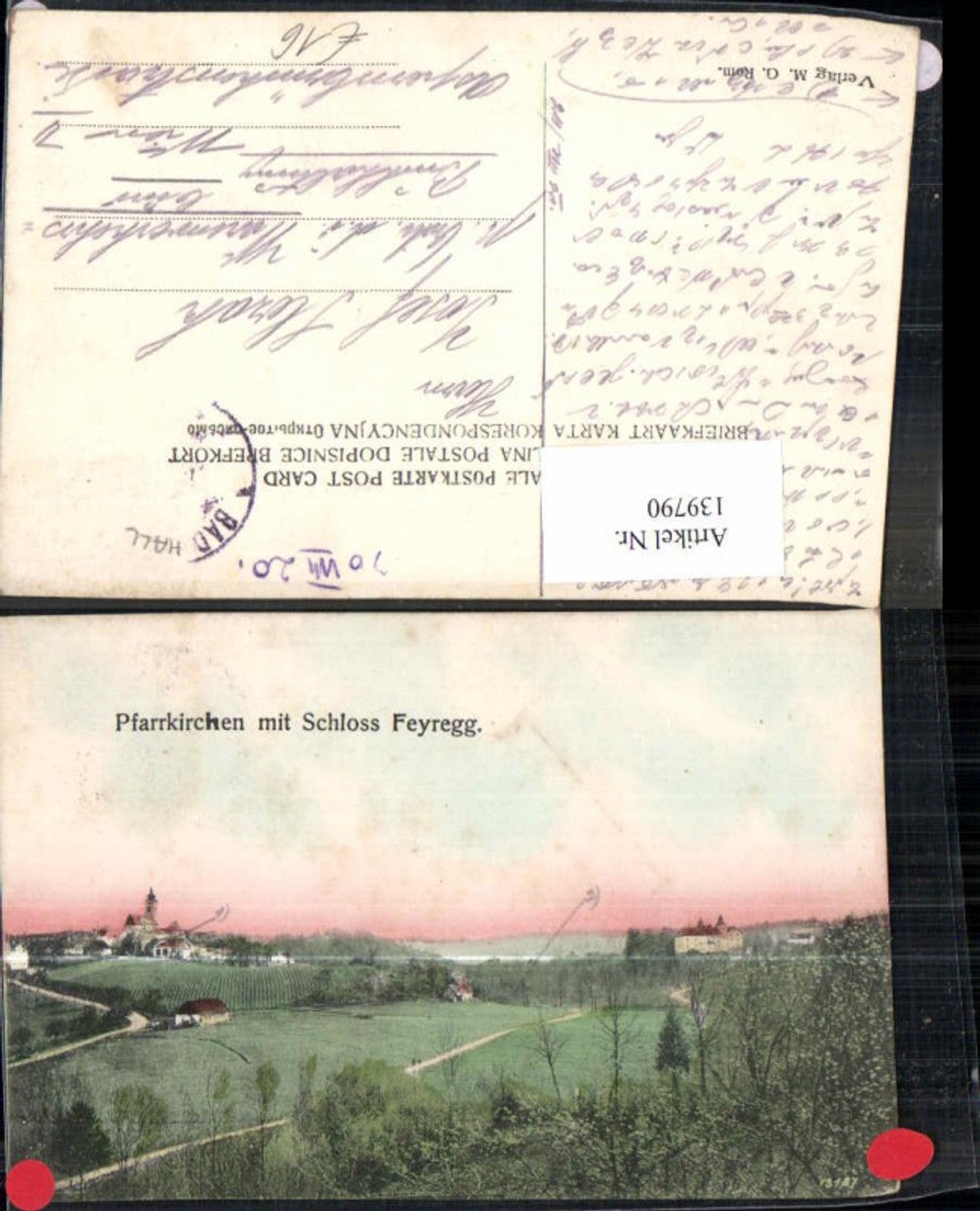 139790, Pfarrkirchen with Feyregg Castle, Rare lot 1920