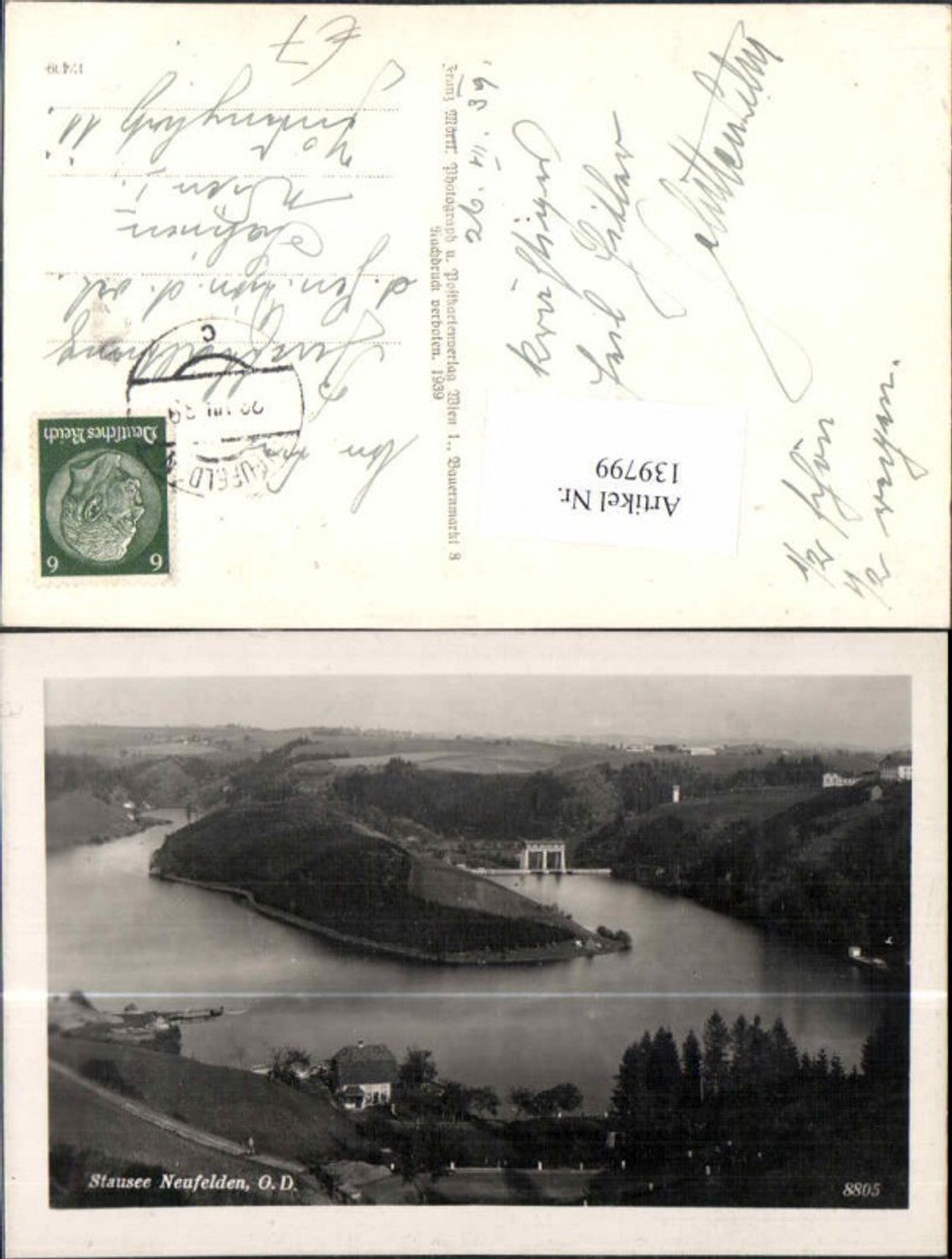 139799, Neufelden reservoir on the Danube 1939