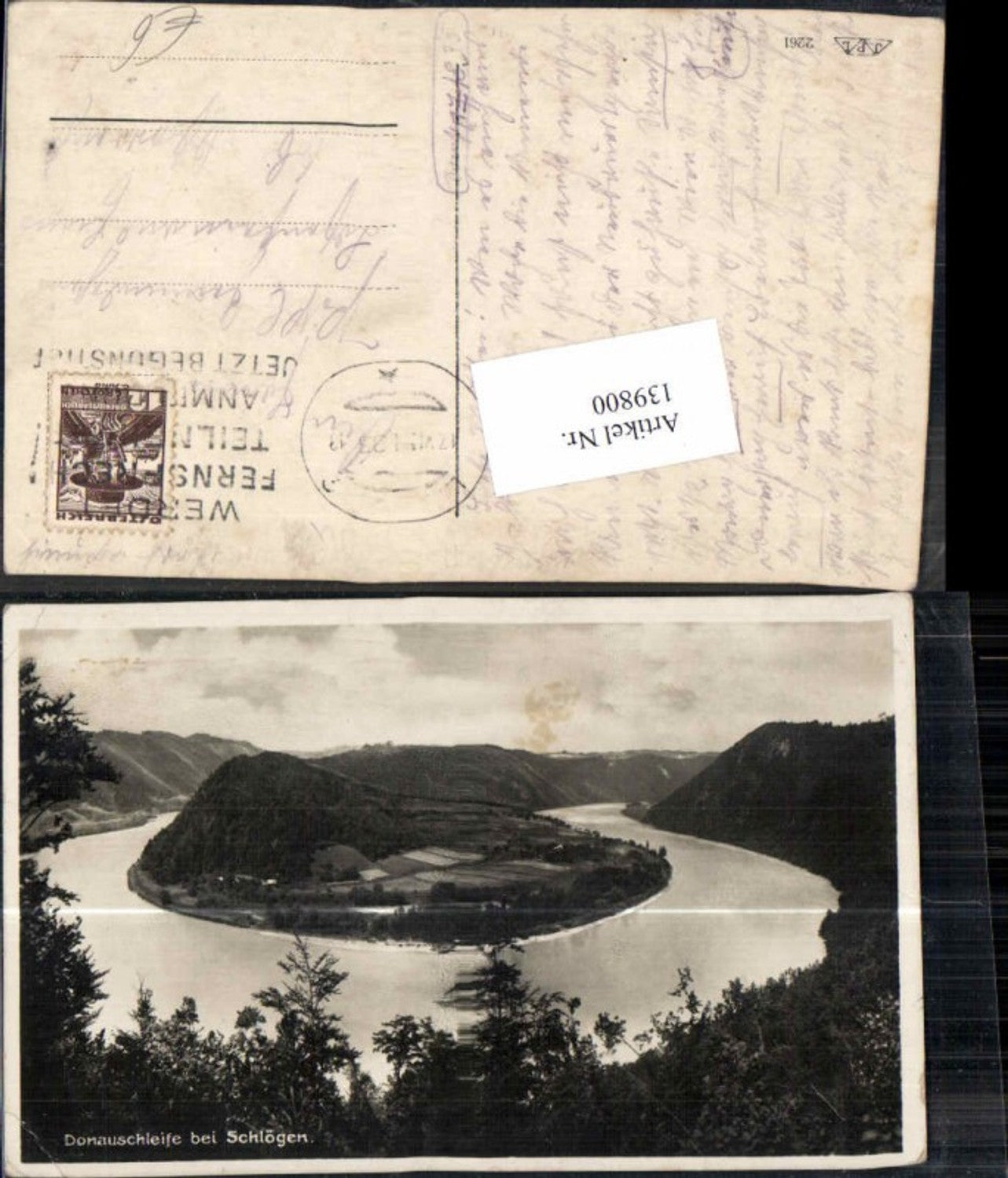 139800, Schlögen Hartkirchen ad Donau Donauschleife 1933