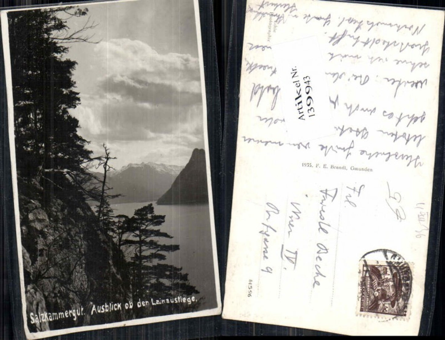 139943,Salzkammergut Lainaustiege bei Gmunden TRaunsee Brandt