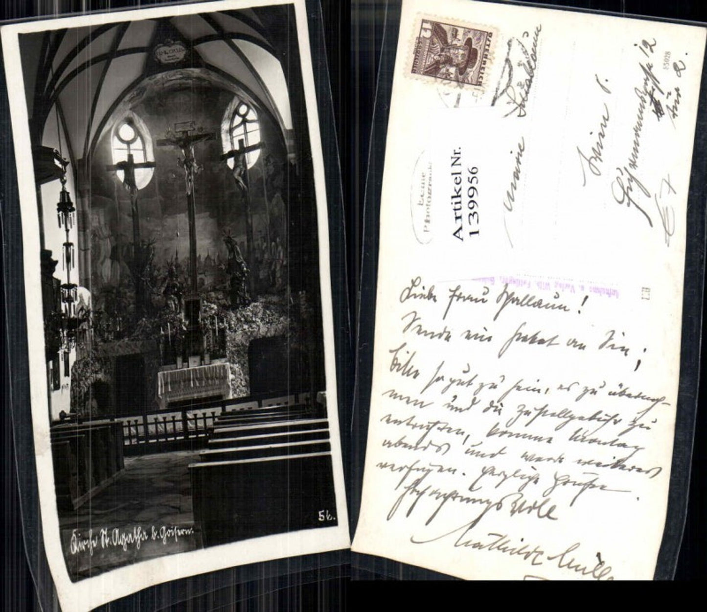 139956,Kirche in St Agatha bei Goisern 1930