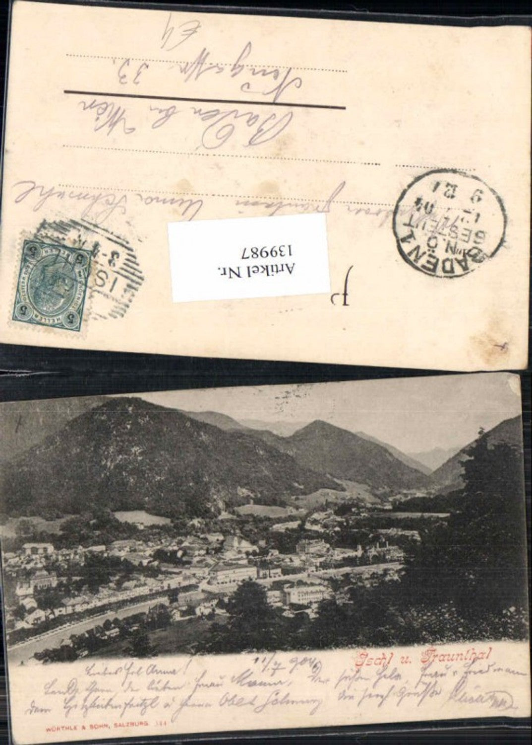 139987,Ischl und Traunthal 1900