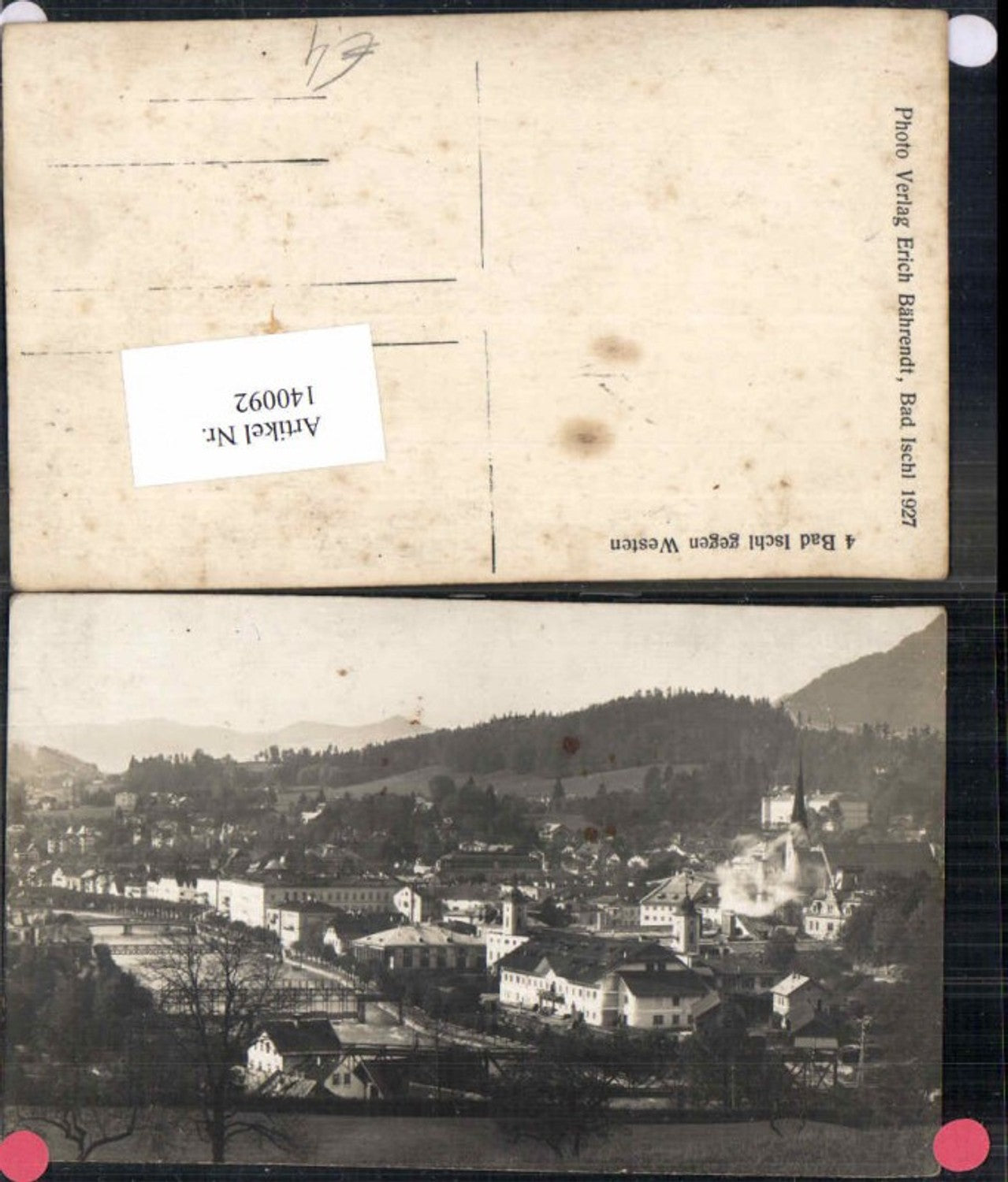 140092,FotoAK Bad Ischl gegen Westen