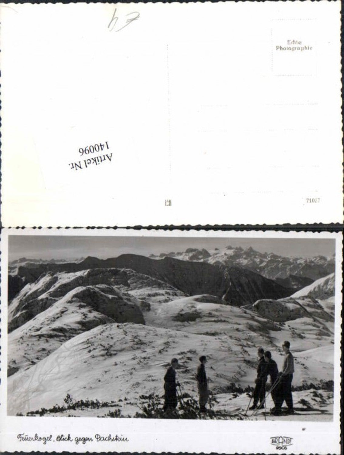 140096,Feuerkogel bei Ebensee Brandt 9903