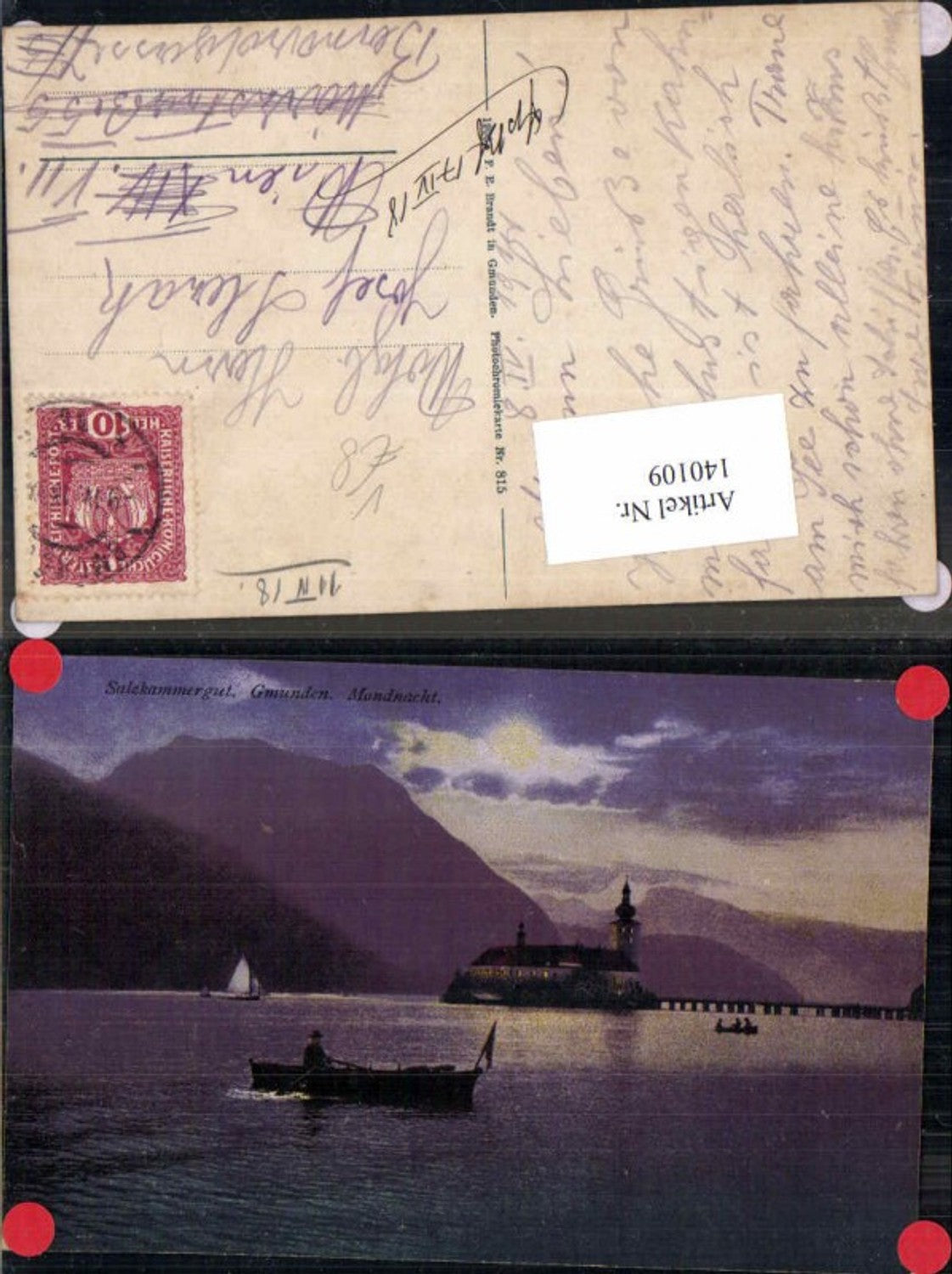 140109,Salzkammergut Gmunden am Traunsee Schloss Orth Ort Brandt 815