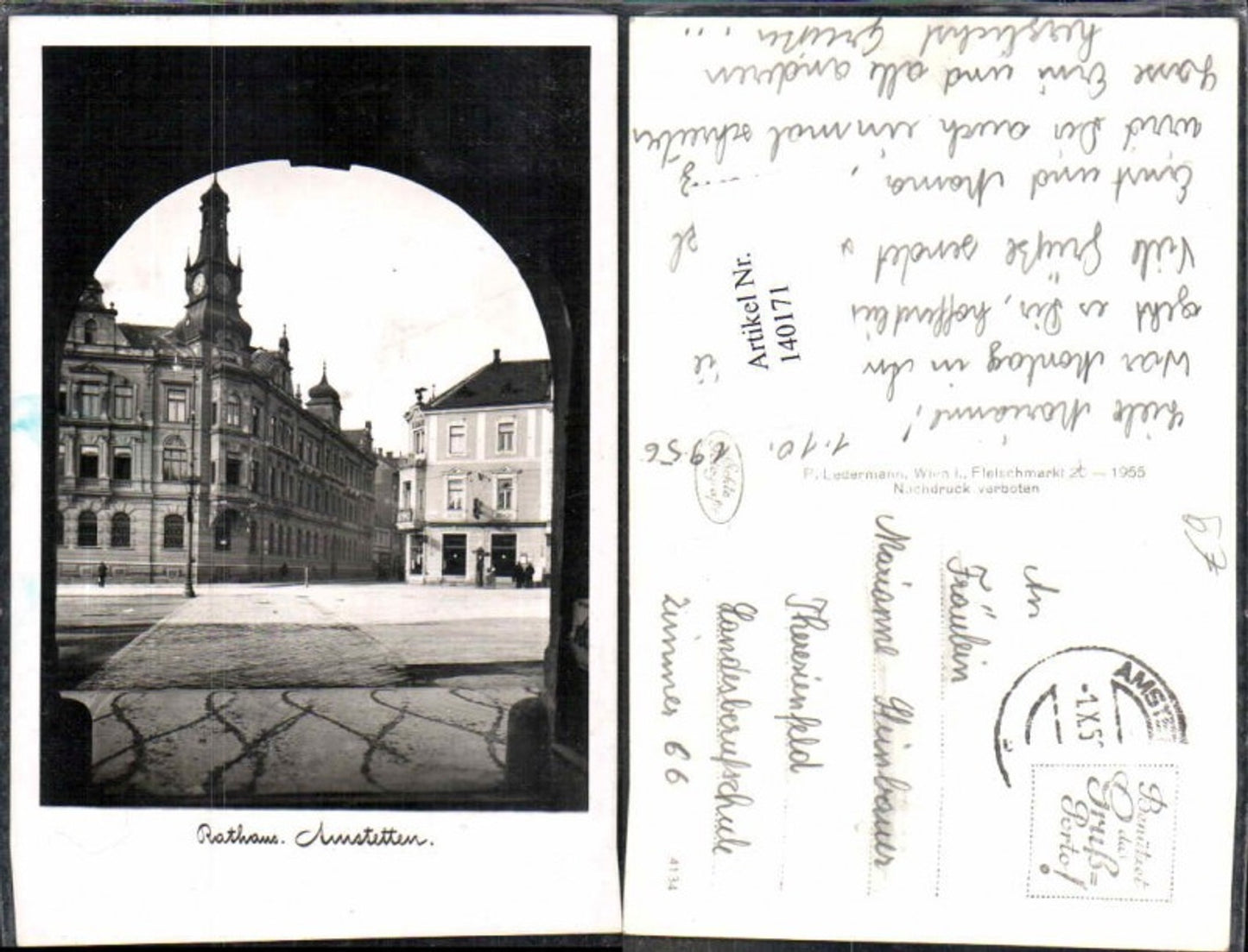 140171,Seltene FotoAK Ybbsitz Partie im Ort