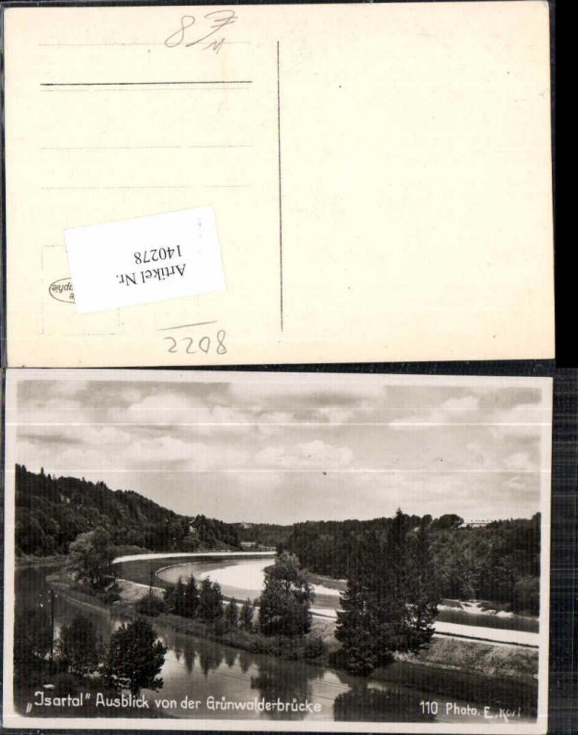 140278,Isartal bei Baierbrunn Grünwald München Brücke Grünwalderbrücke