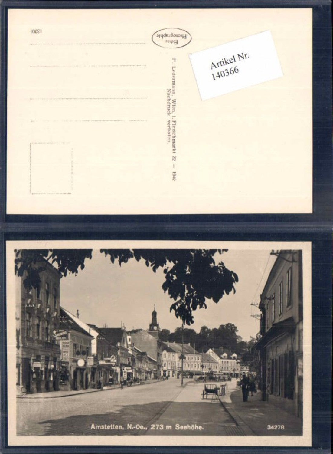 140366,Amstetten Partie im Ort 1930