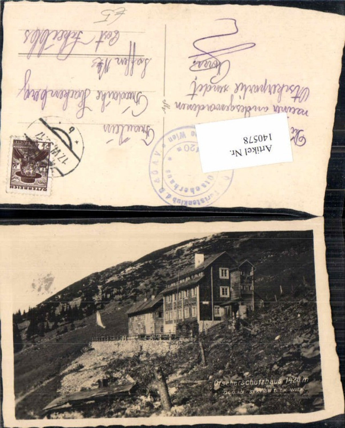 140578,Ötscherschutzhaus Ötscher b. Lackenhof