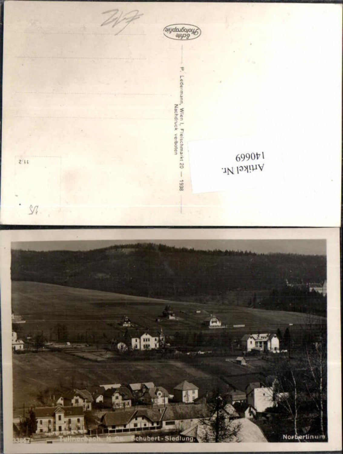 140669, Tullnerbach Lawies Schubert Settlement 1938 Pressbaum