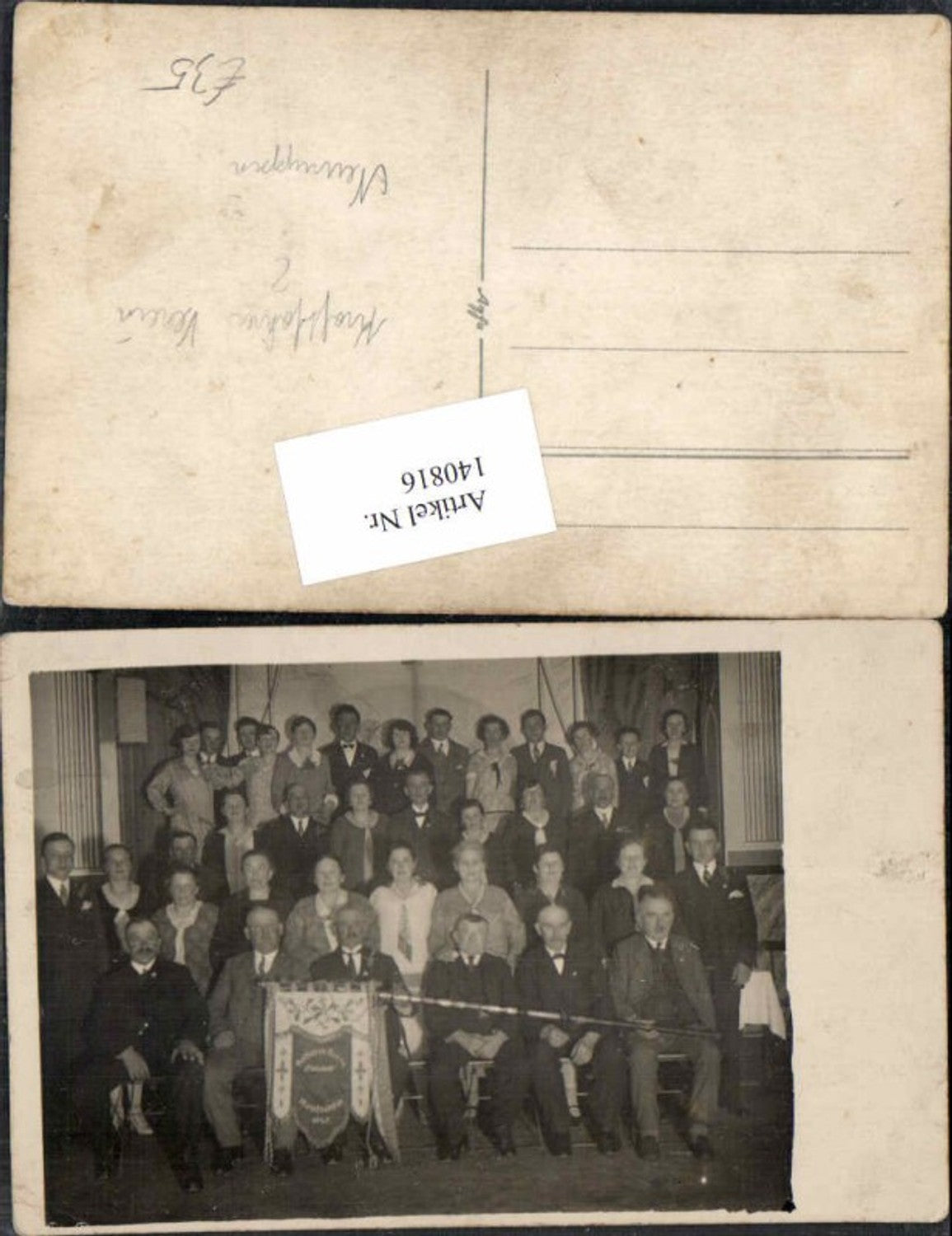 140816, UNIQUE Photo postcard, Motorists' Association Neuruppin 1925