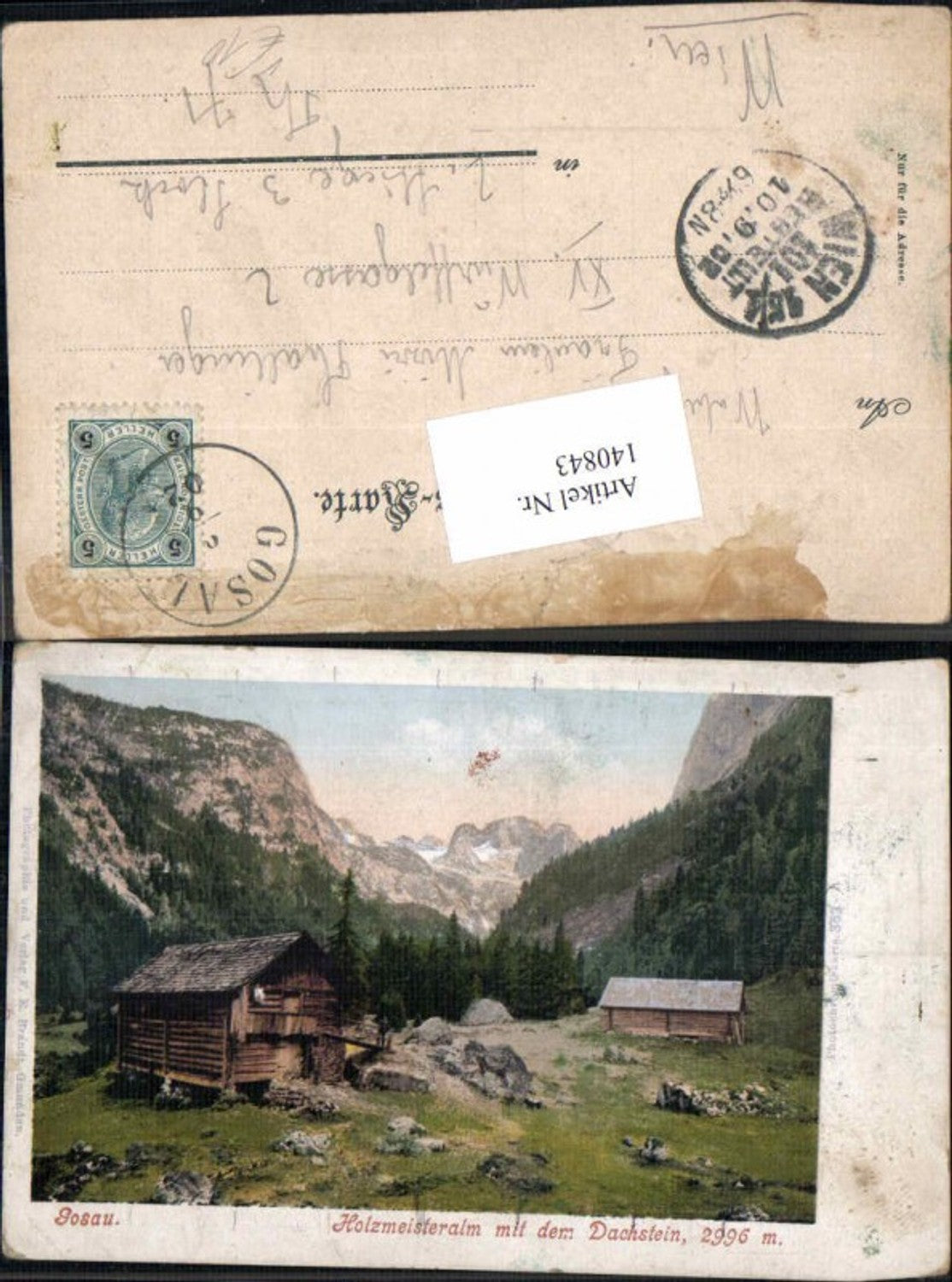 140843,Gosau Holzmeisteralm m. Dachstein pub Brandt 353