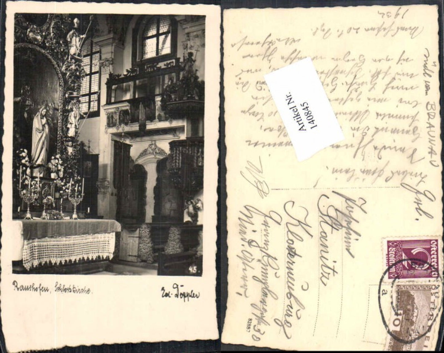 140845,Ranshofen bei Braunau am Inn Partie in Kirche Altar