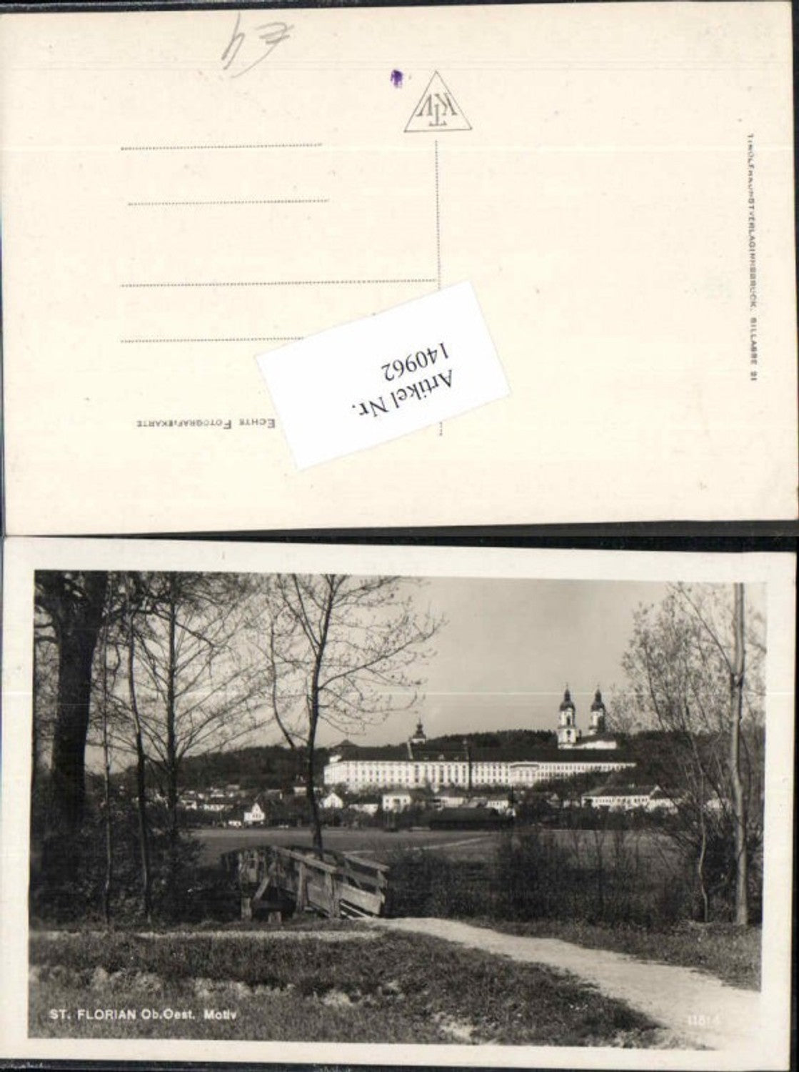 140962,St Florian bei Linz Wegansicht 1938