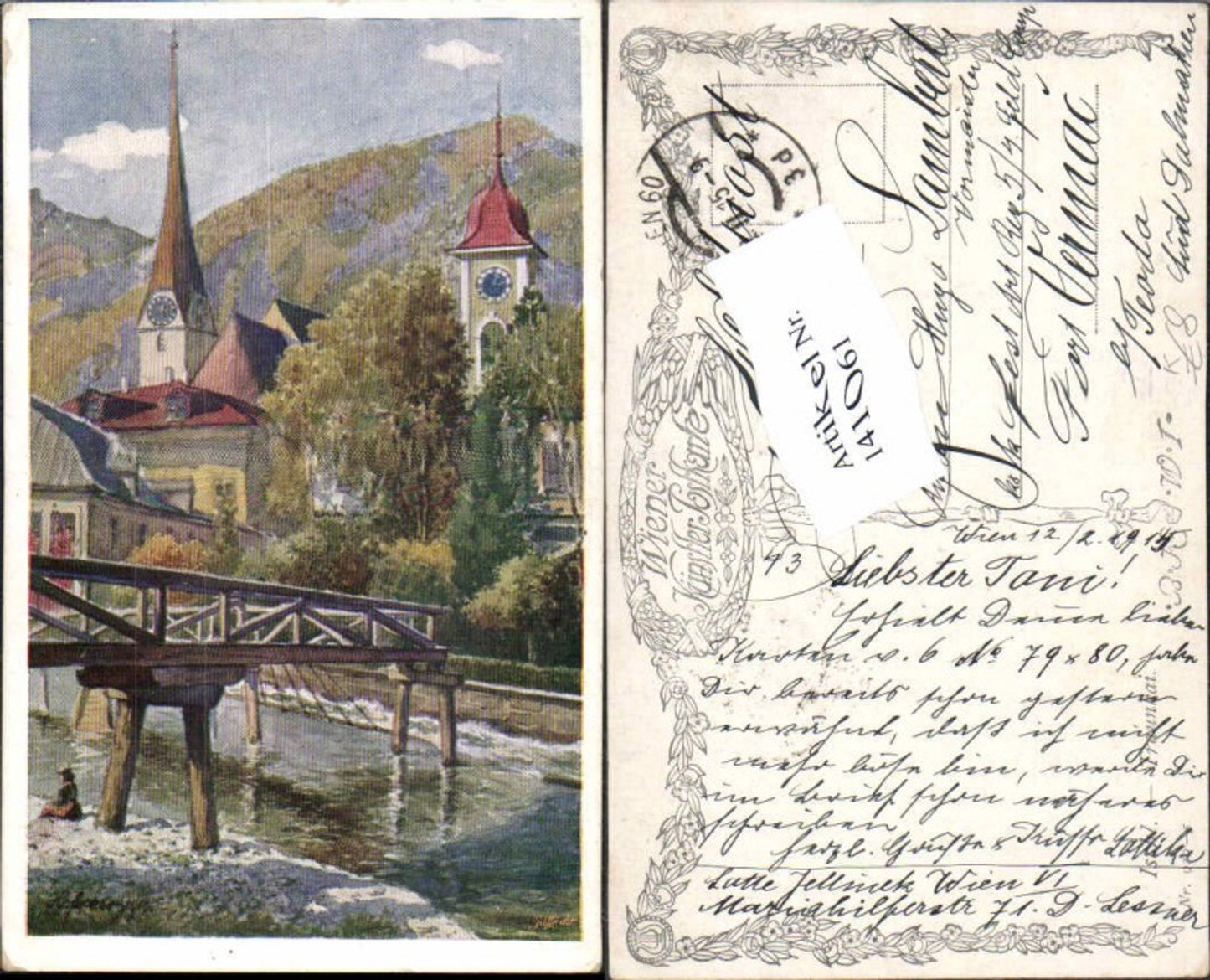 141061,Bad Ischl Traunquai E.F. Hofecker signiert