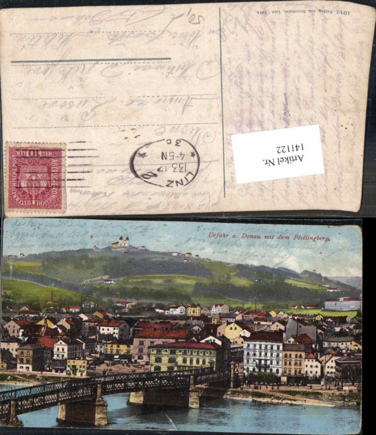 141122,Linz a.d. Donau Urfahr m. Pöstlingberg