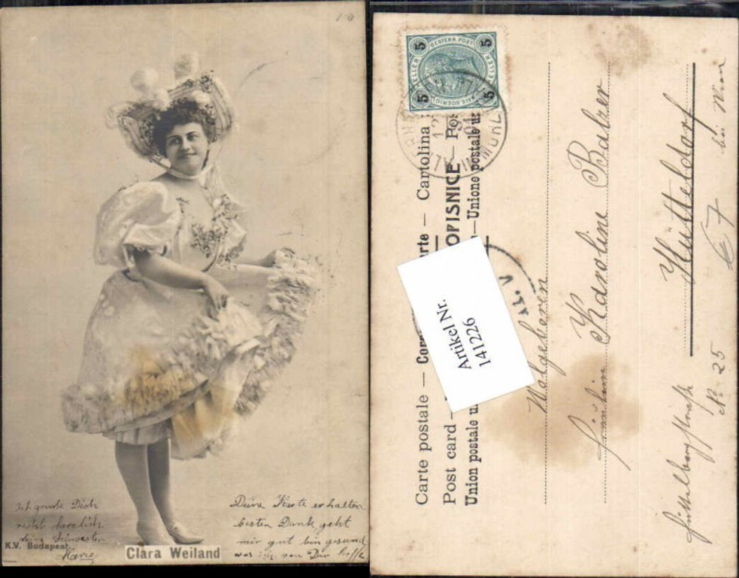 141226,Clara Weiland m. Kleid Glamour Mode Fashion