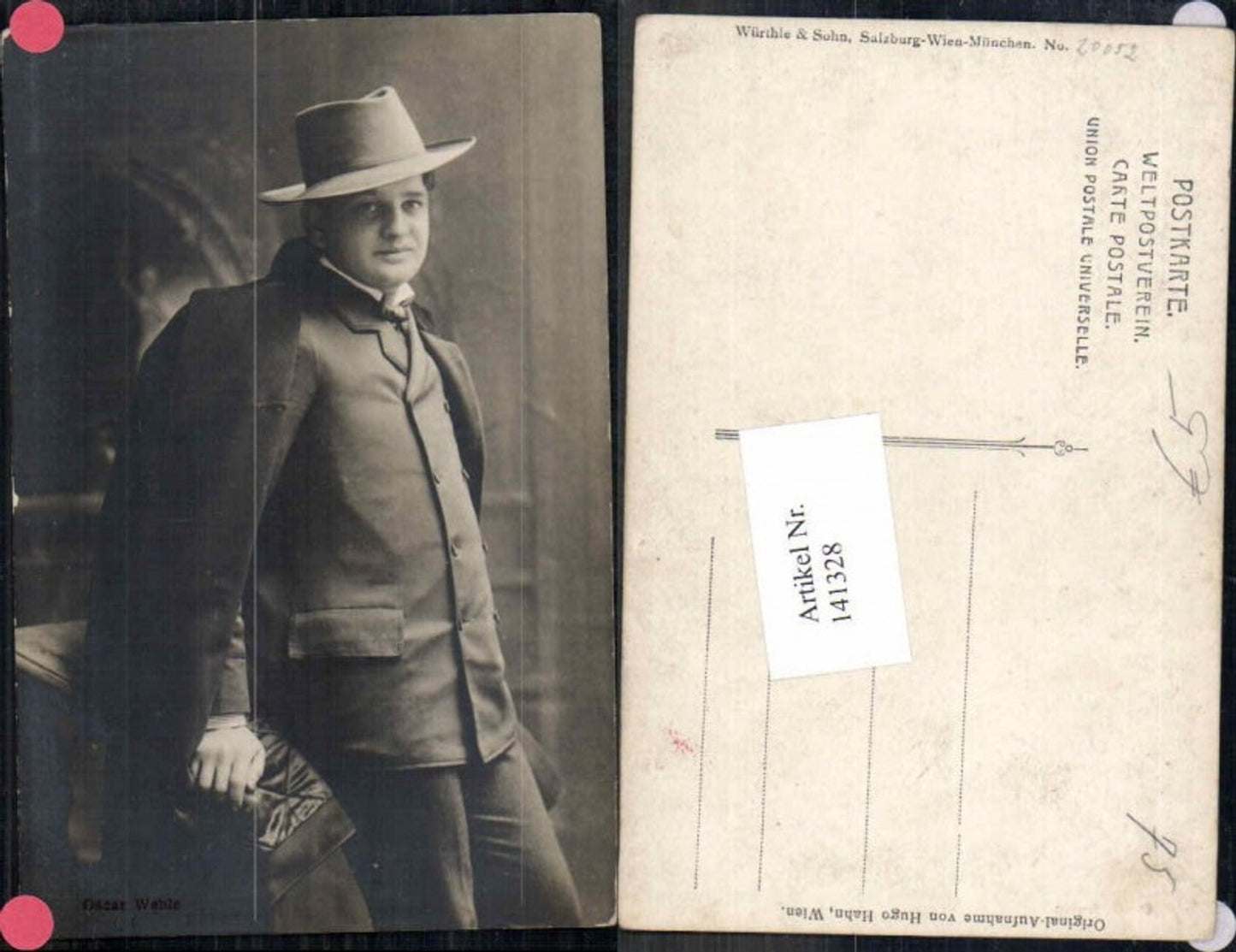 141328,Oscar Wehle m. Hut