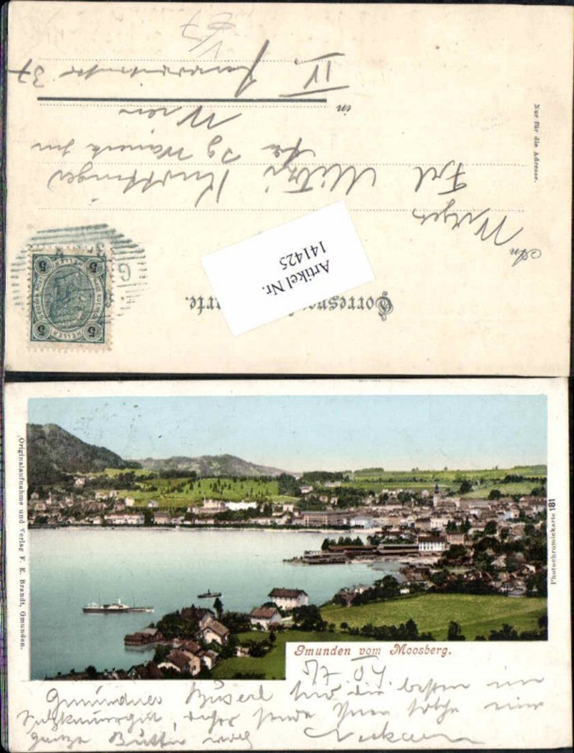 141425,Gmunden am Traunsee Brandt 181