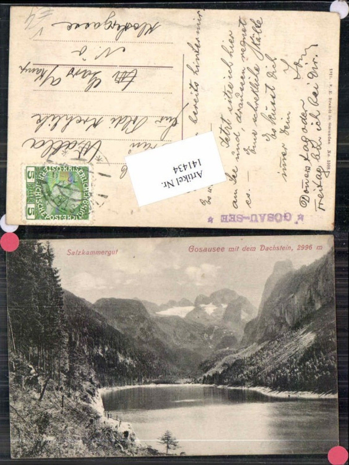 141434,Gosausee Gosau 1910