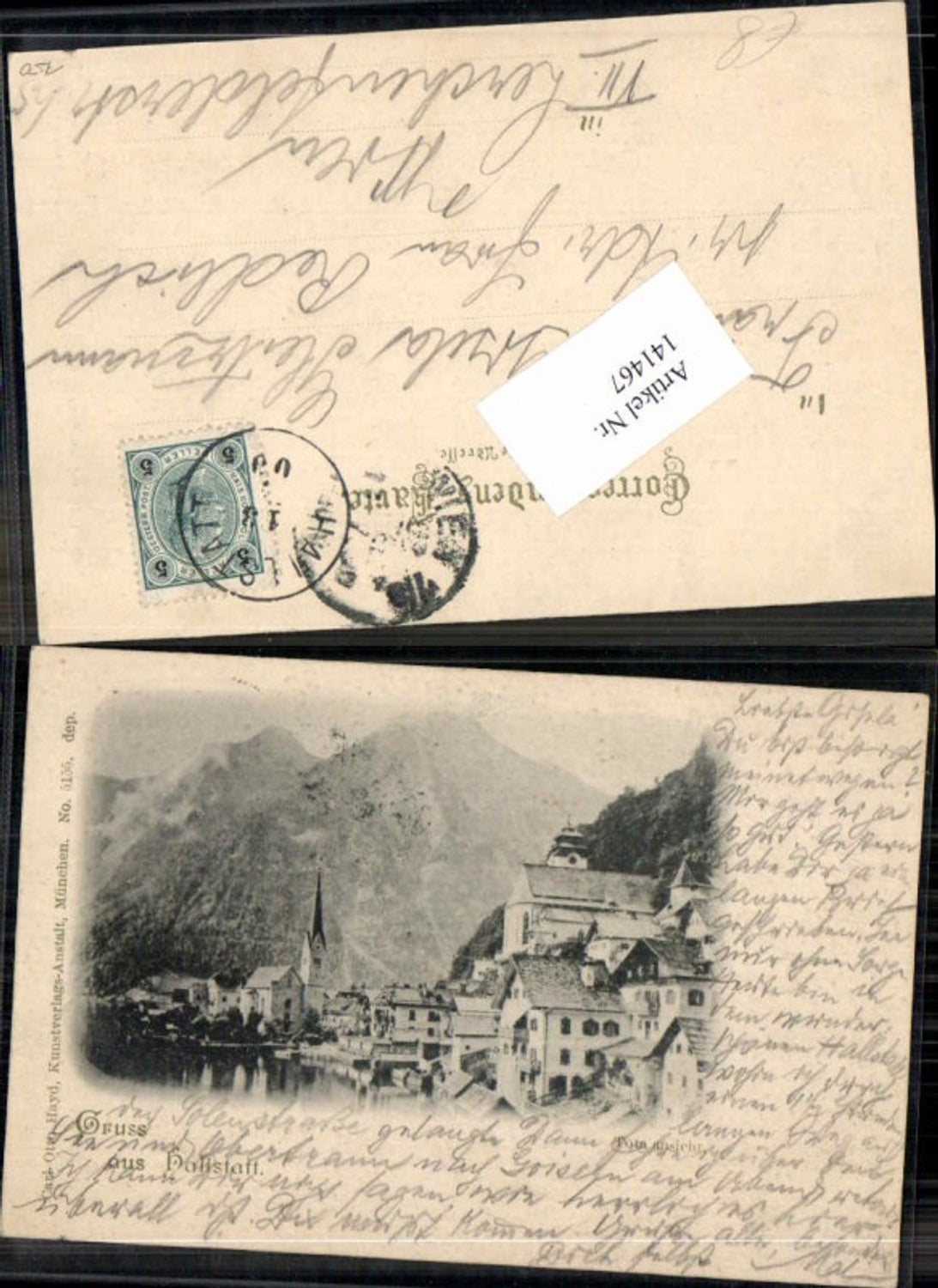 141467,Gruss aus Hallstatt 1898 pub Carl Otto Hayd 5155