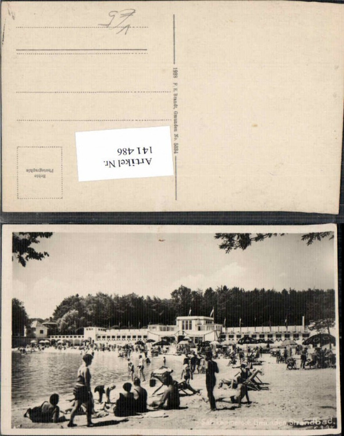 141486,Strandbad Gmunden am Traunsee 1928 Brandt 5334