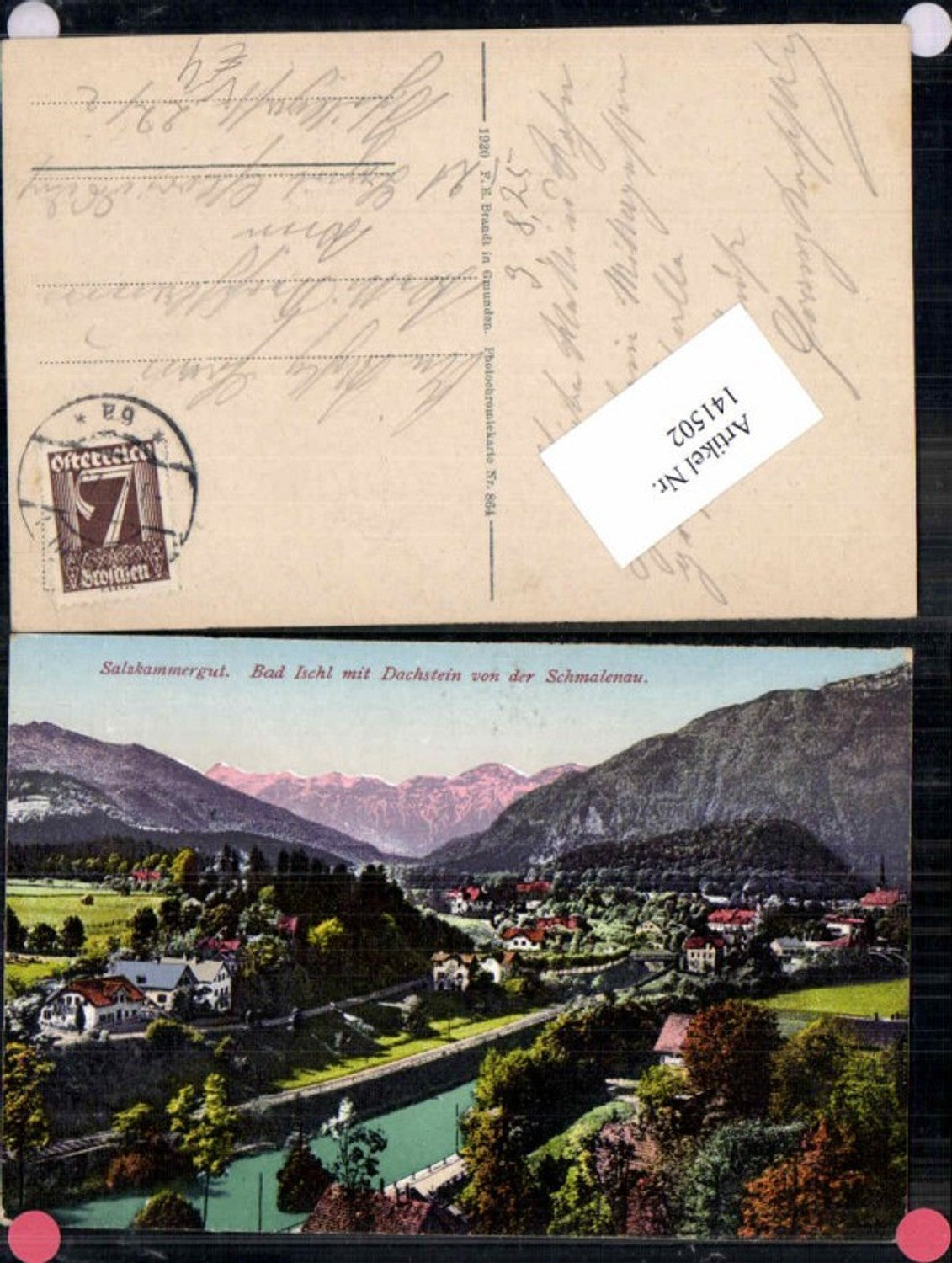 141502,Bad Ischl m. Dachstein v. Schmalenau Brandt 864